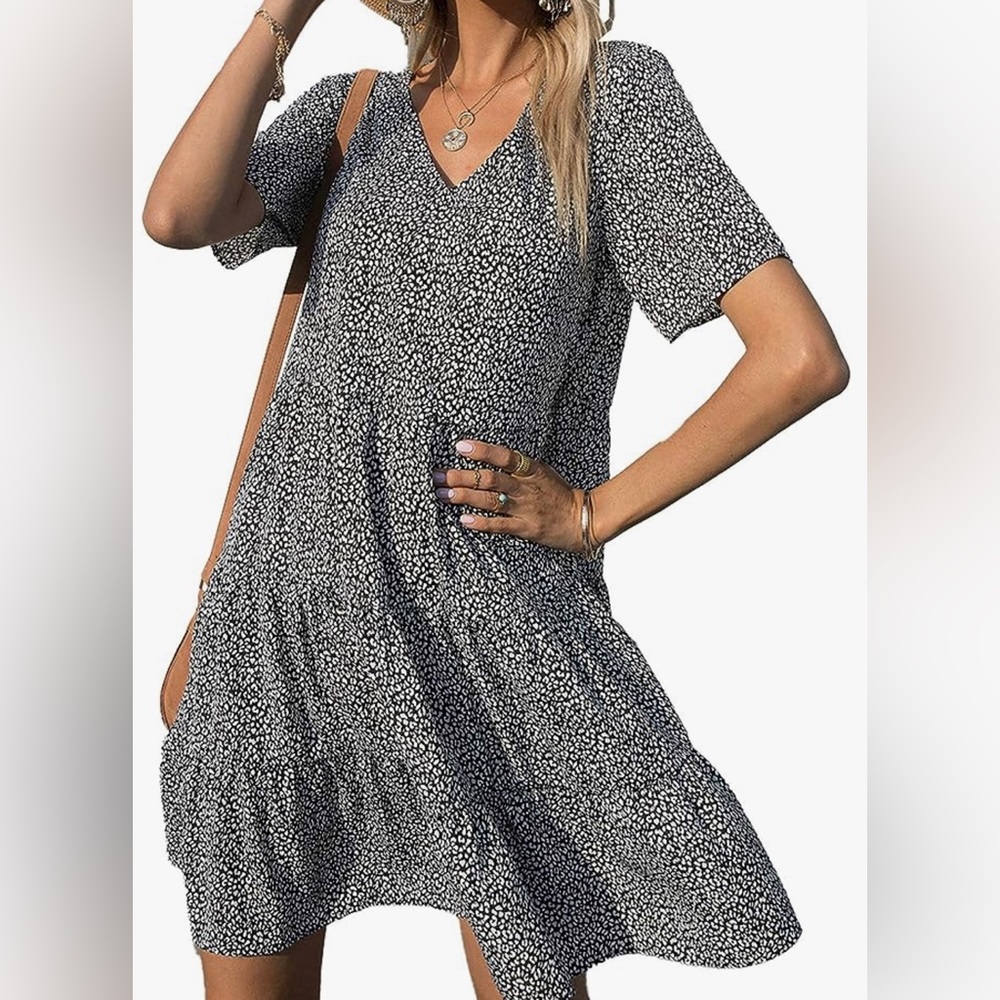 Amazon medium leopard print dress